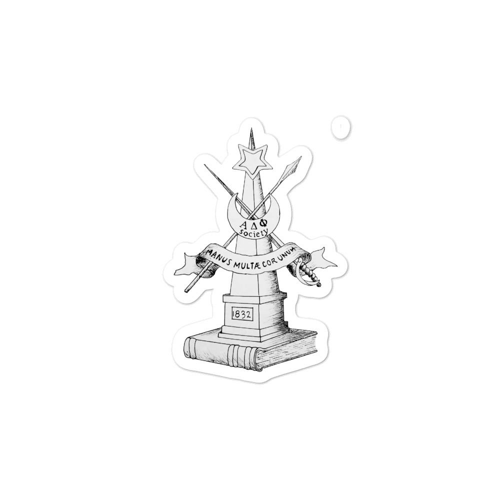 Sword, Spear, and Monument Sticker