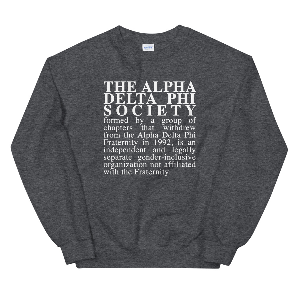Society Disclaimer Sweatshirt