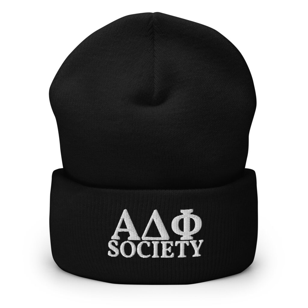 Greek Letters Cuffed Beanie
