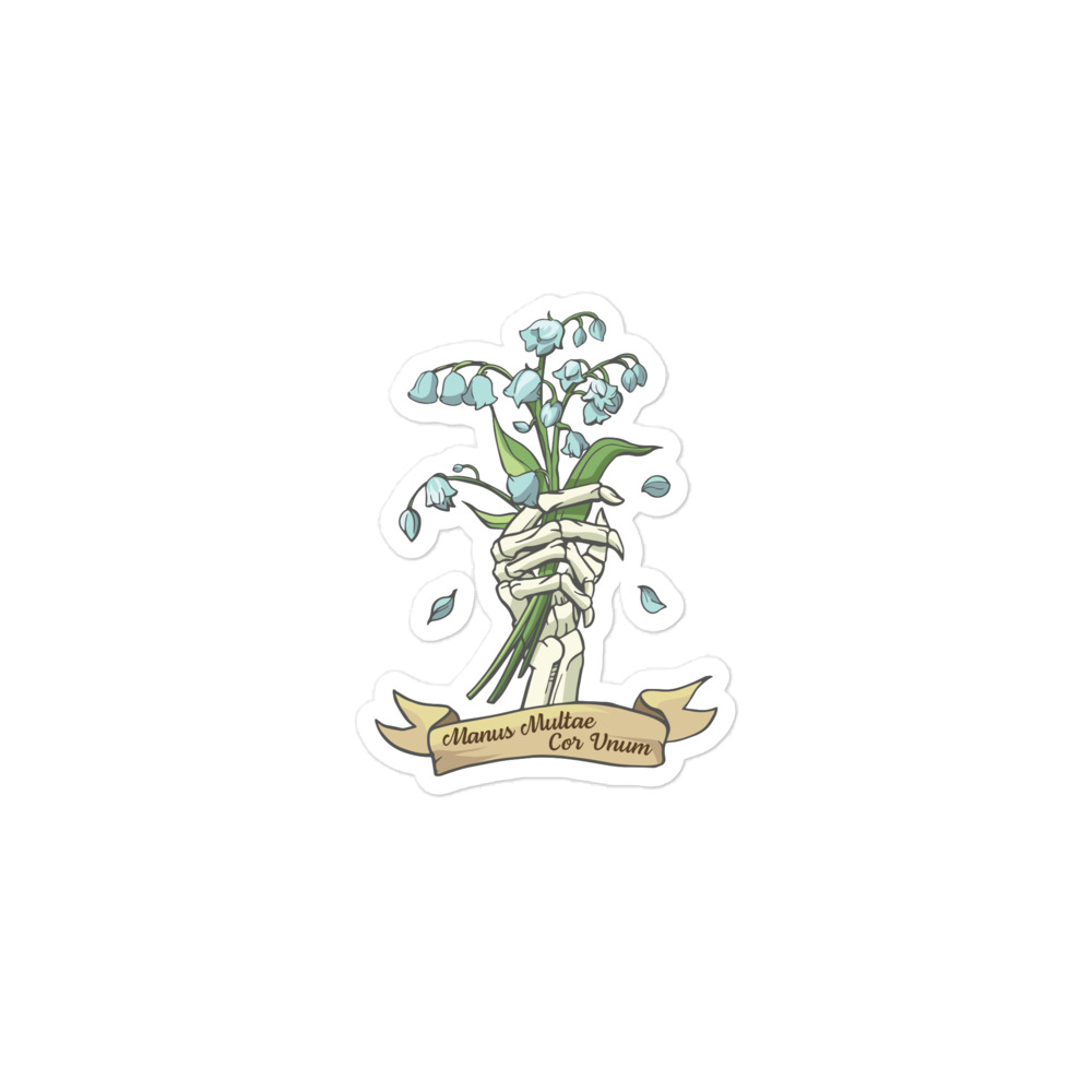 Manus Multae Cor Unum Sticker