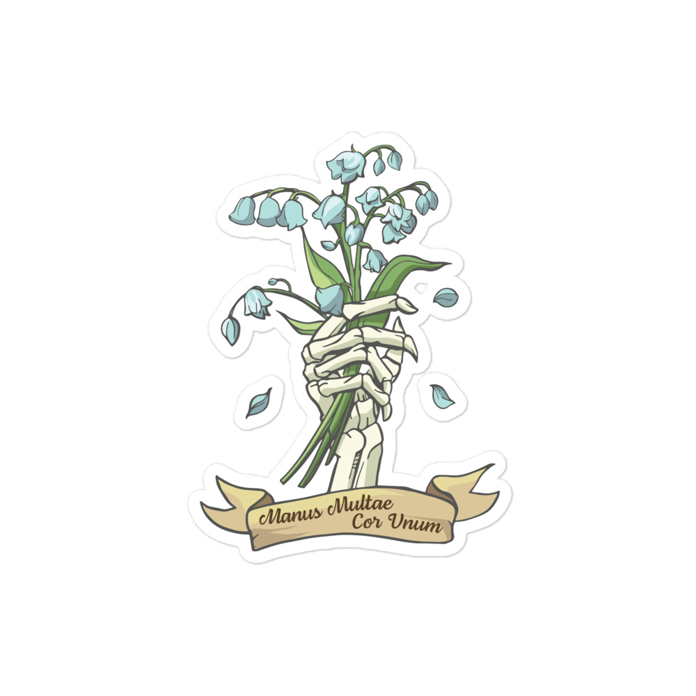 Manus Multae Cor Unum Sticker - Image 2