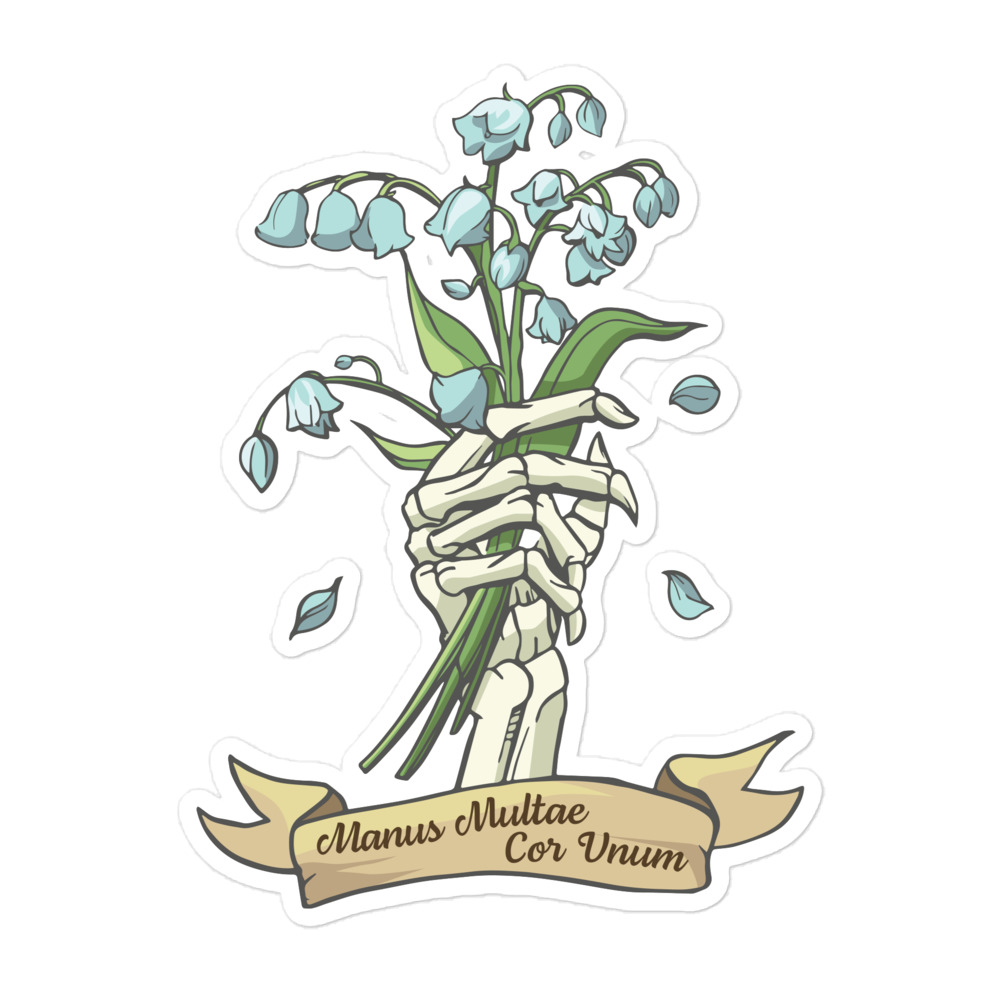 Manus Multae Cor Unum Sticker - Image 3